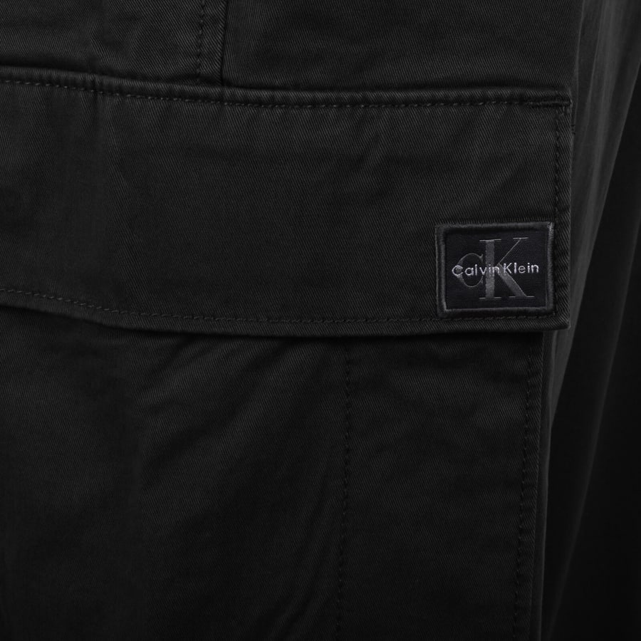 Image number 4 for Calvin Klein Jeans Skinny Fit Cargo Trousers Black