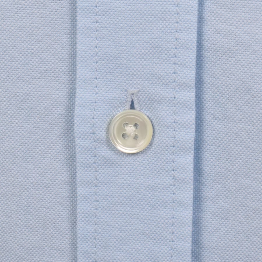 Image number 4 for Lacoste Woven Long Sleeved Shirt Blue