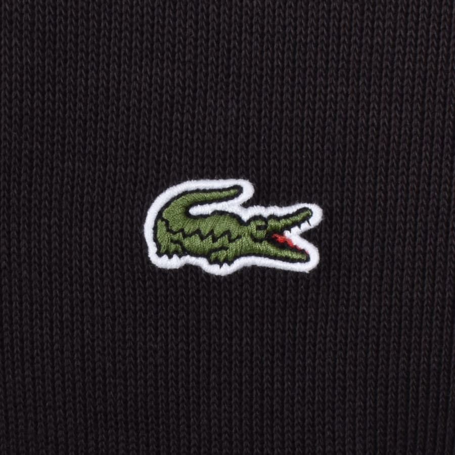 Image number 3 for Lacoste Quarter Zip Knit Sweatshirt Brown