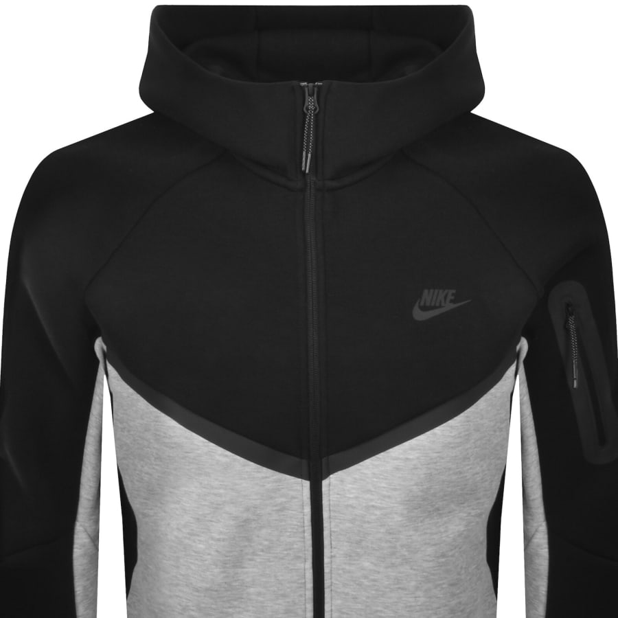 Image number 2 for Nike Tech Fleece Windrunner Hoodie Black