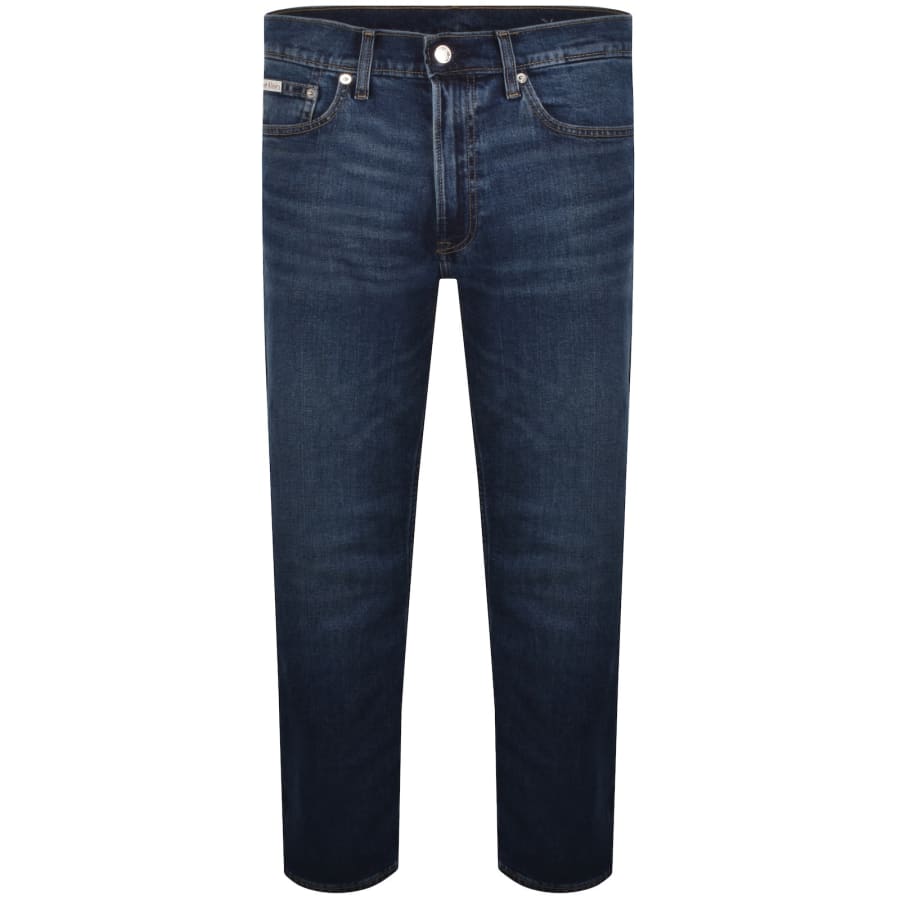 Image number 2 for Calvin Klein Jeans Straight Fit Jeans Blue
