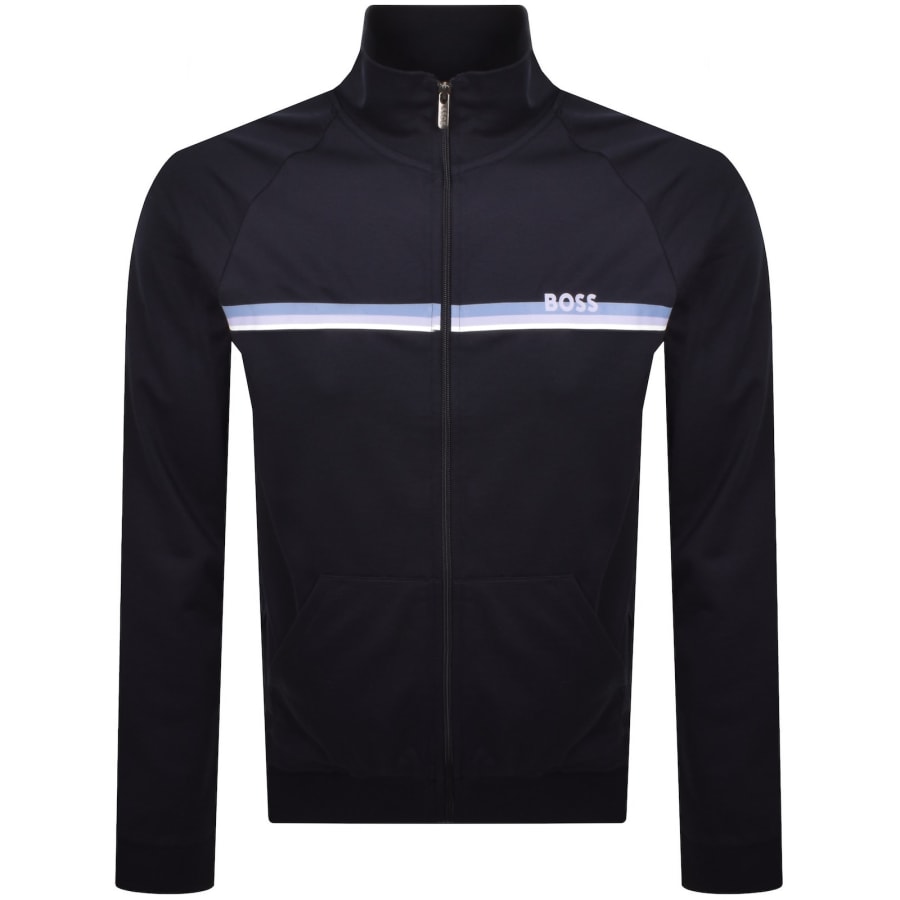 Image number 1 for BOSS Authentic Full Zip Sweatshirt Navy
