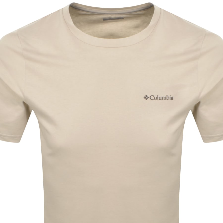 Image number 3 for Columbia Rapid Ridge Back Graphic T Shirt Beige