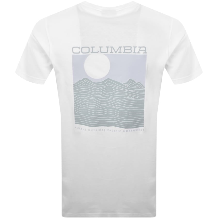 Image number 5 for Columbia Rapid Ridge Back Graphic T Shirt White