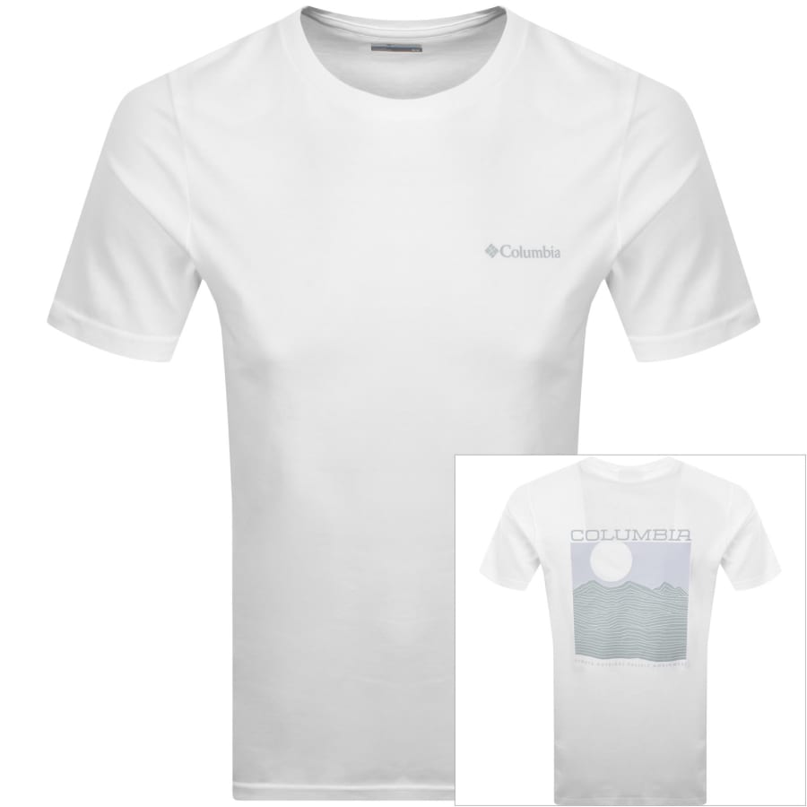 Image number 1 for Columbia Rapid Ridge Back Graphic T Shirt White