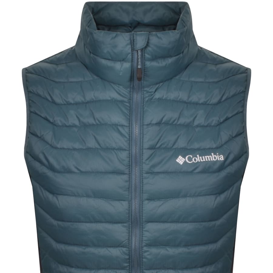 Image number 2 for Columbia Powder Pass Hybrid Gilet Blue