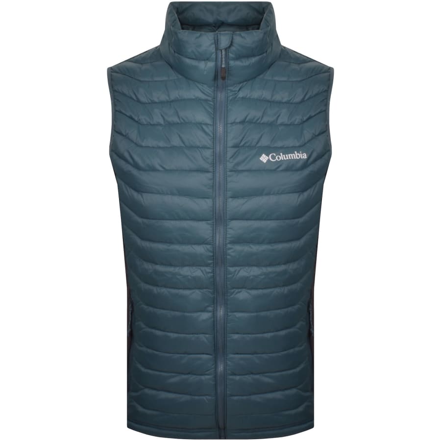 Image number 1 for Columbia Powder Pass Hybrid Gilet Blue