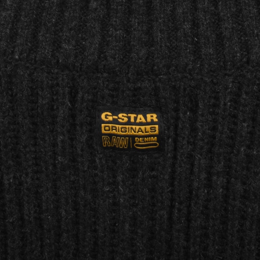 Image number 5 for G-Star Half Zip Knit Jumper Grey