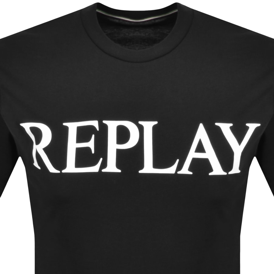 Image number 2 for Replay Logo T Shirt Black