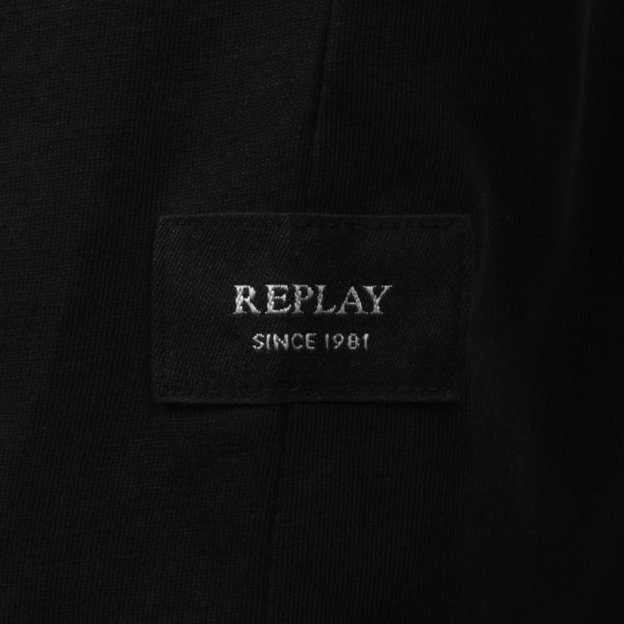 Image number 3 for Replay Logo T Shirt Black