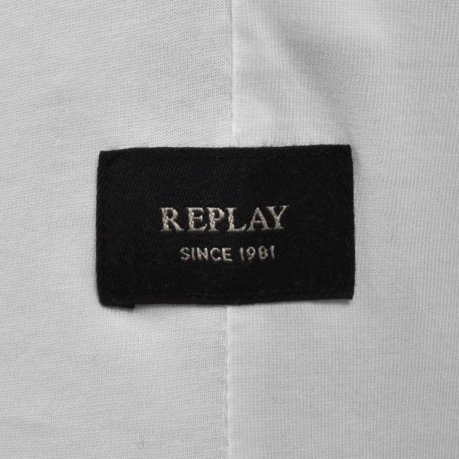 Image number 4 for Replay Logo T Shirt White