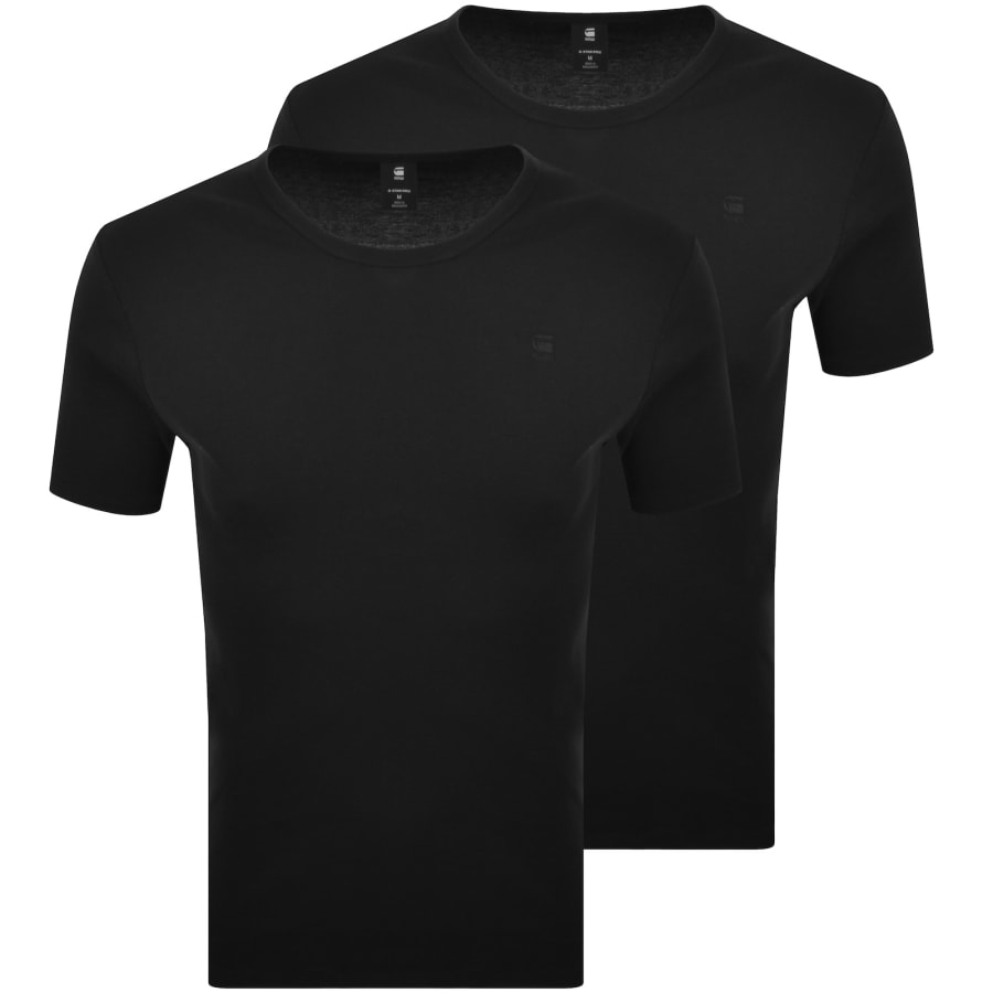 Image number 1 for G-Star 2 Pack Base T Shirts Black