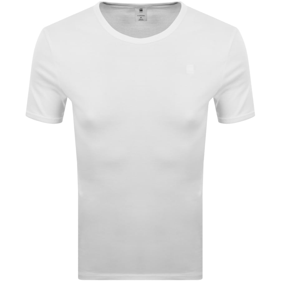Image number 2 for G-Star 2 Pack Base T Shirts White