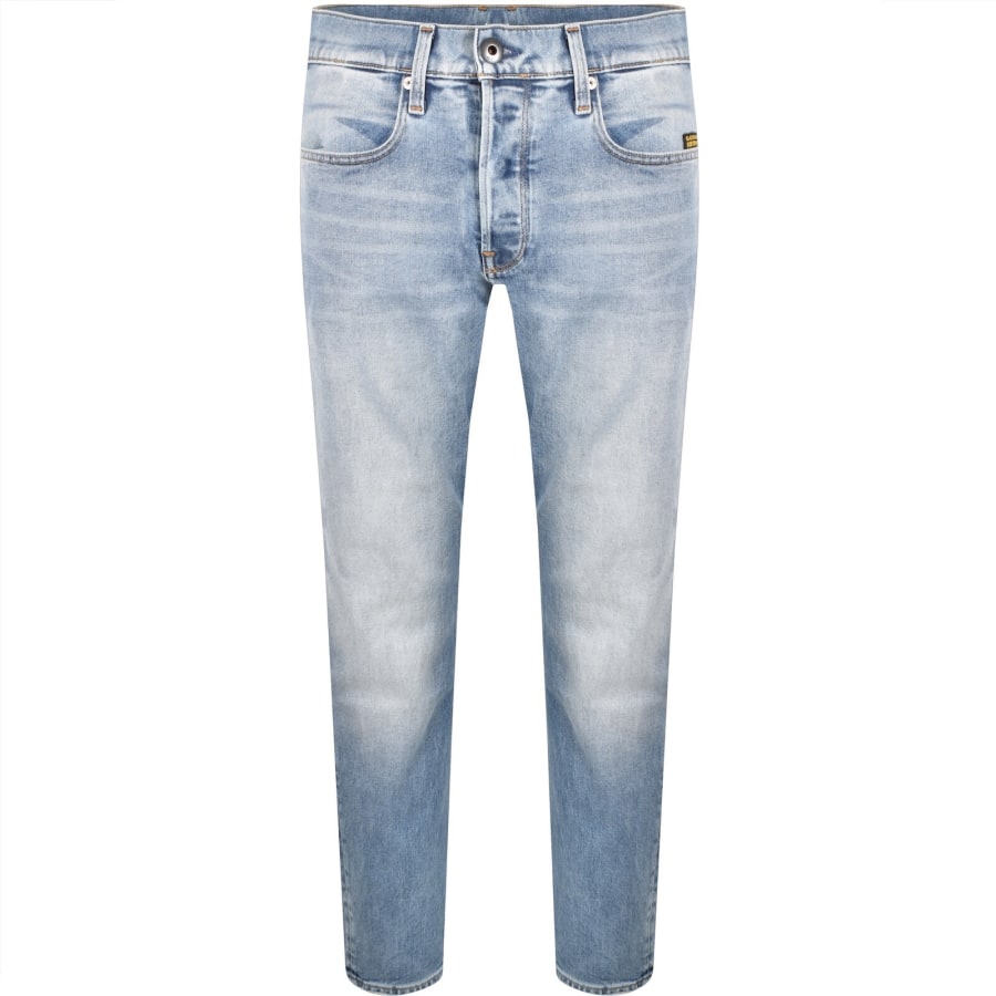 Image number 2 for G-Star 3301 Tapered Jeans Light Wash Blue