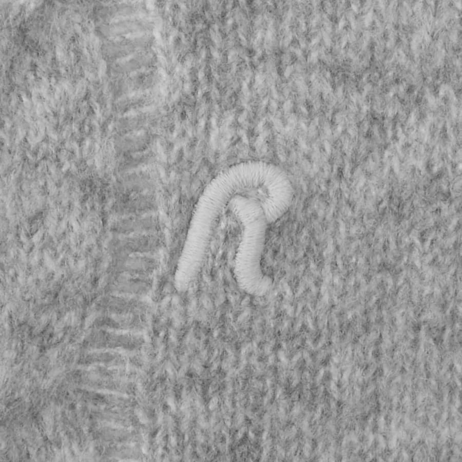 Image number 3 for Replay Crew Neck Knit Jumper Grey