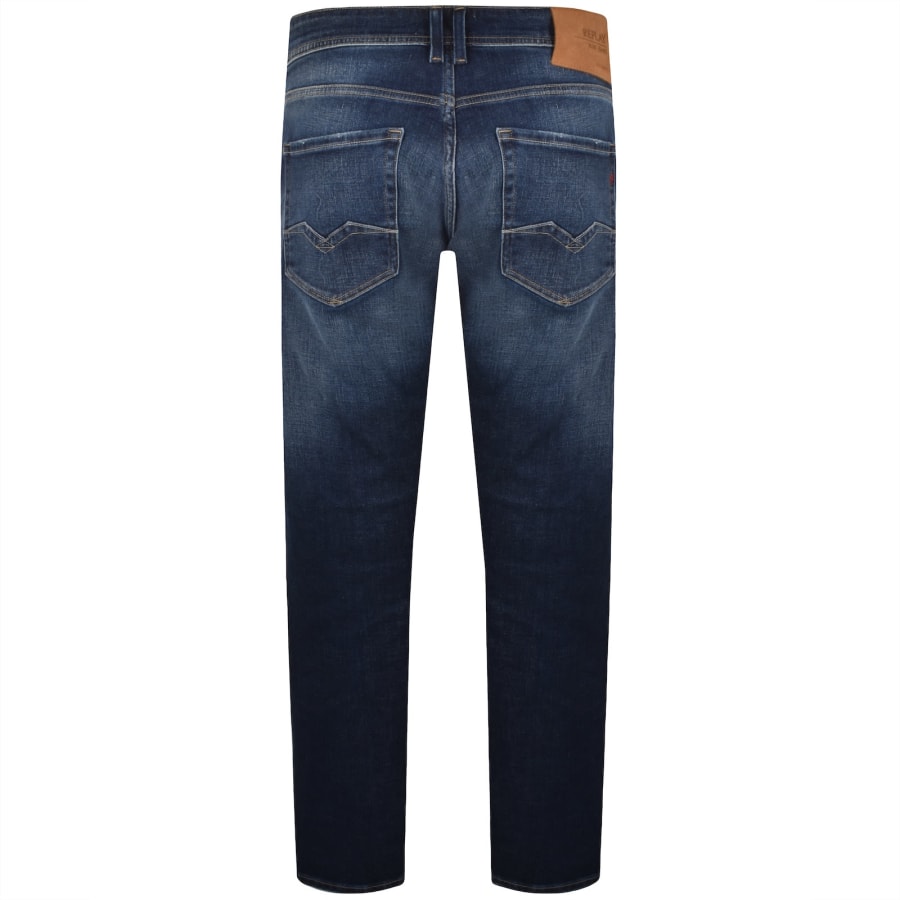 Image number 3 for Replay Rocco Jeans Deep Blue Indigo