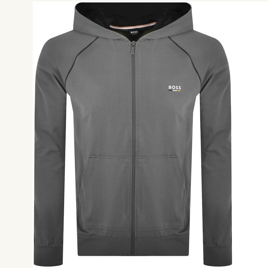 Image number 2 for BOSS Oliver Hooded Tracksuit Grey