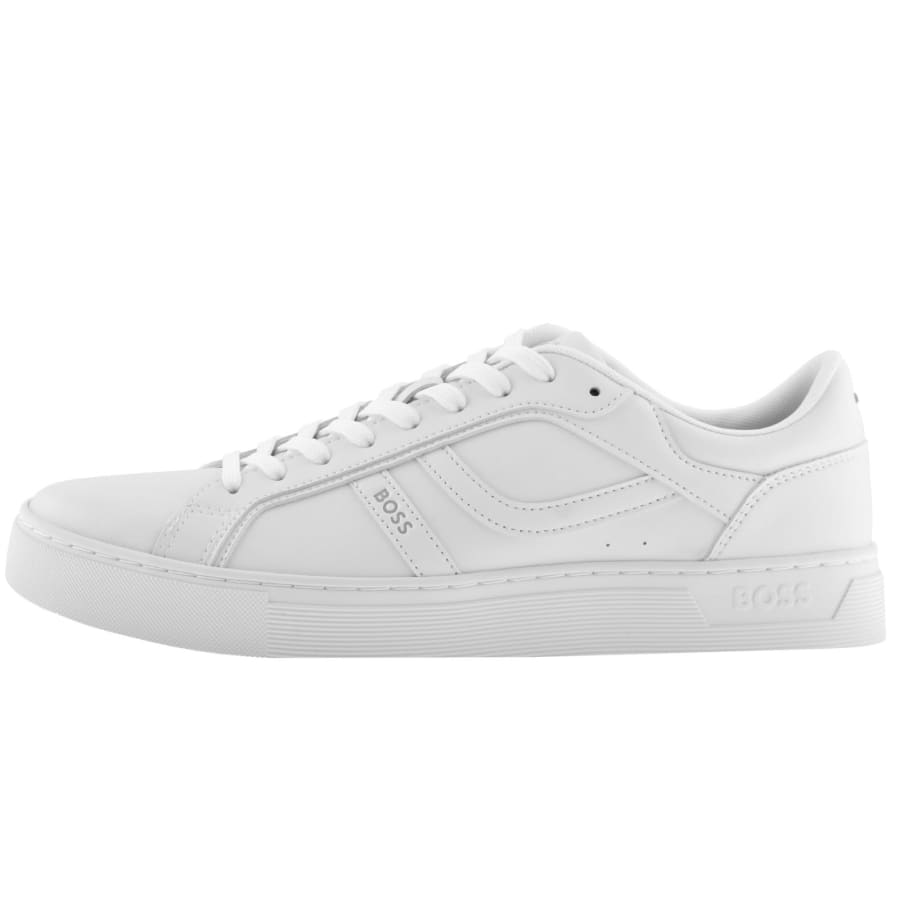 Image number 1 for BOSS Rhys Tennis Trainers White