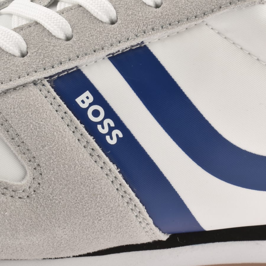 Image number 4 for BOSS Levon Runner Trainers Open Grey