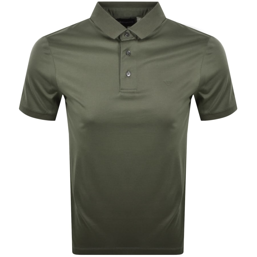 Image number 1 for Emporio Armani Short Sleeved Polo T Shirt Green