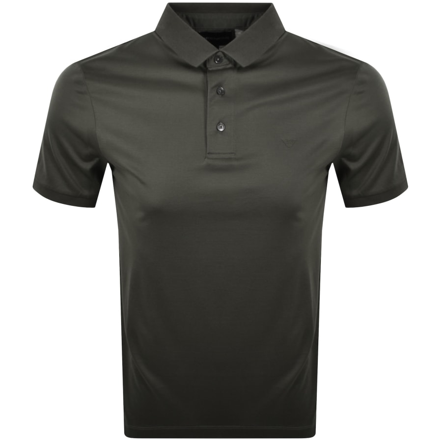 Image number 1 for Emporio Armani Short Sleeved Polo T Shirt Green