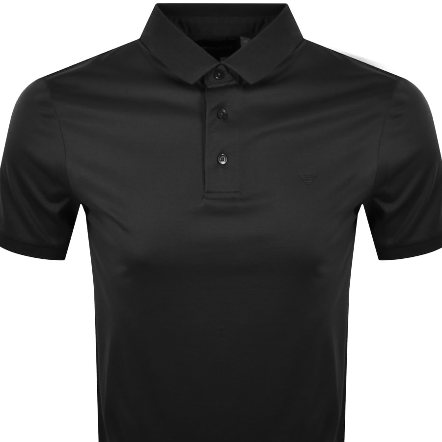Image number 2 for Emporio Armani Short Sleeved Polo T Shirt Black