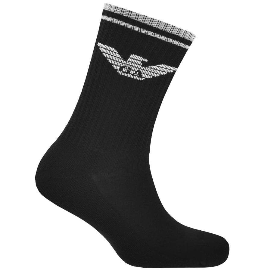 Image number 2 for Emporio Armani 3 Pack Socks Black