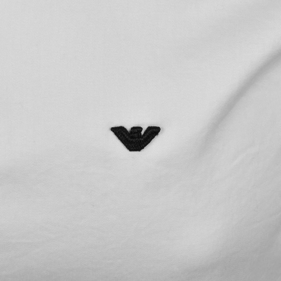 Image number 3 for Emporio Armani Logo Long Sleeve Shirt Whote