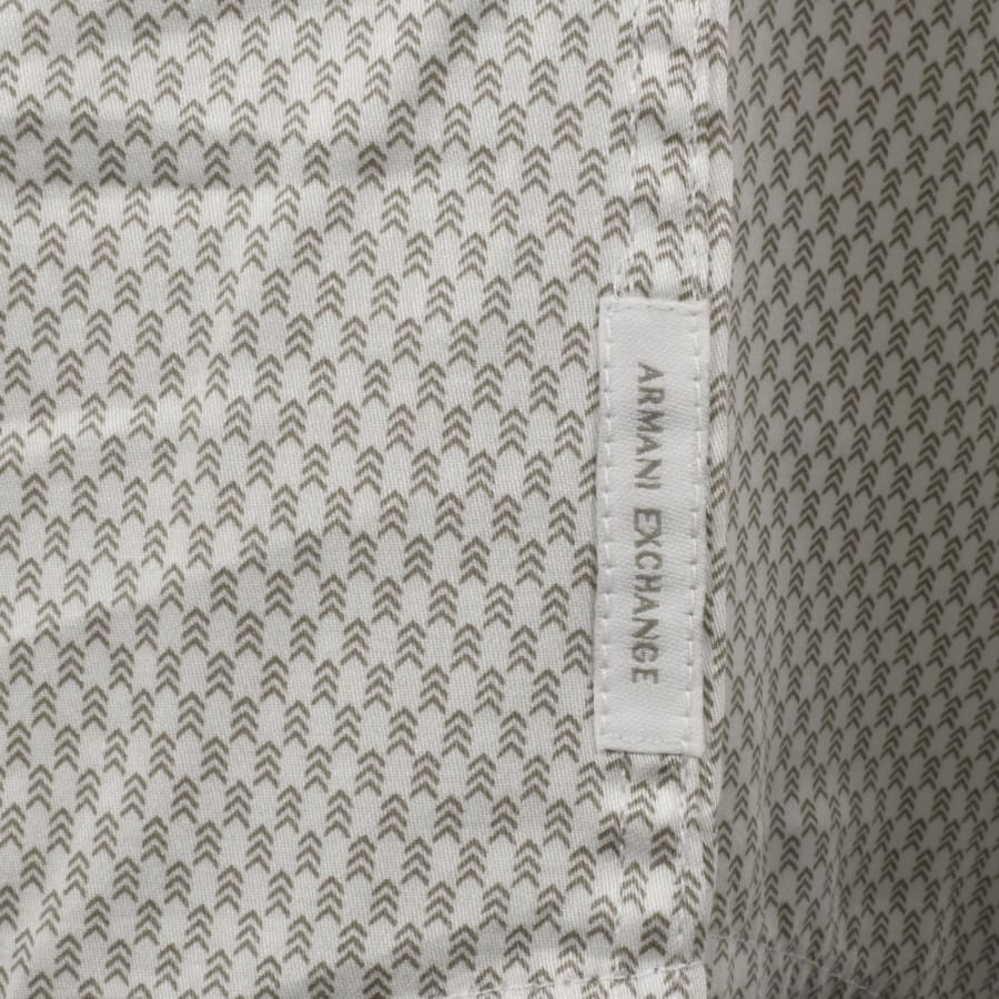 Image number 3 for Armani Exchange Long Sleeve Shirt Off White