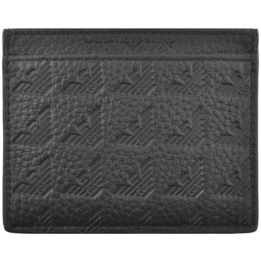 Image number 2 for Emporio Armani Leather Card Holder Black