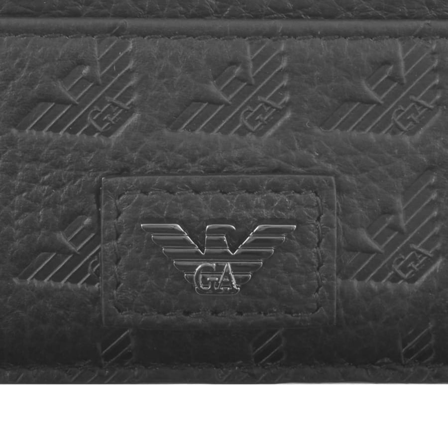 Image number 3 for Emporio Armani Leather Card Holder Black