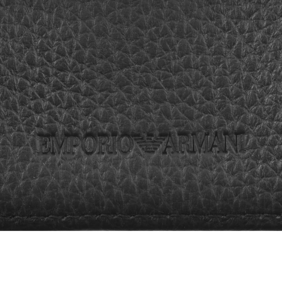 Image number 5 for Emporio Armani Leather Bifold Wallet Black