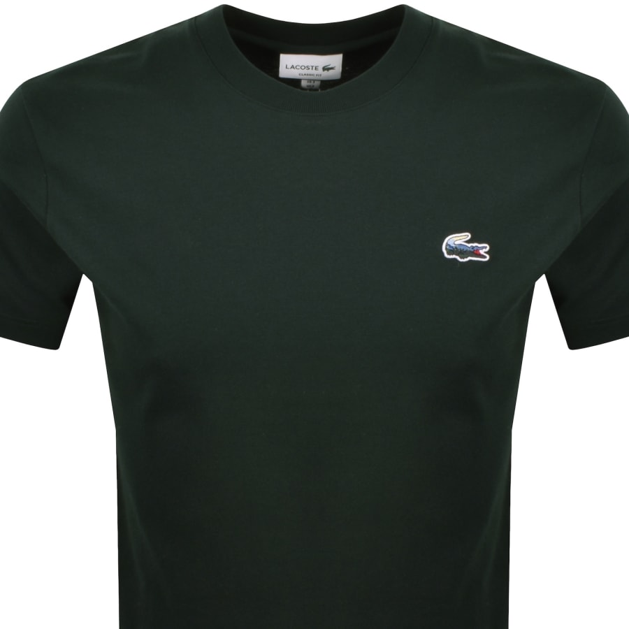 Image number 2 for Lacoste Croc Logo T Shirt Green