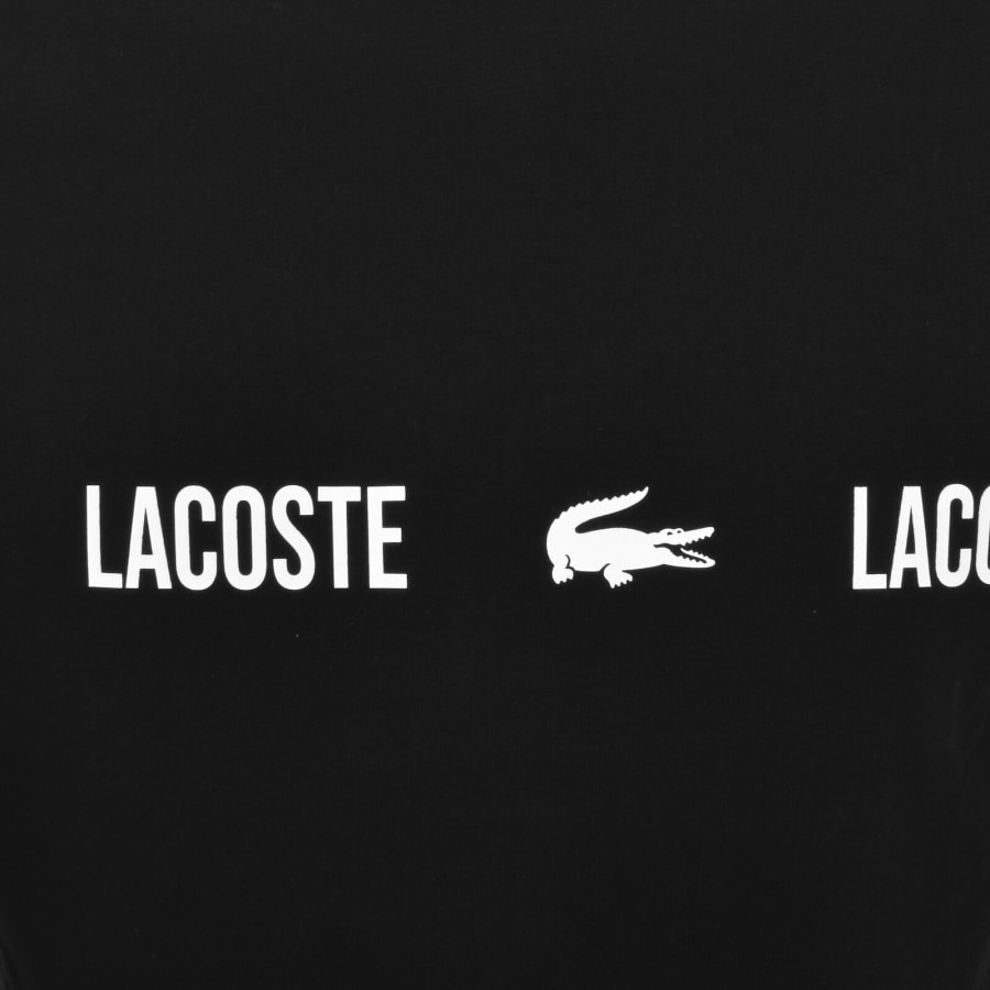 Image number 3 for Lacoste Lounge Logo T Shirt Black