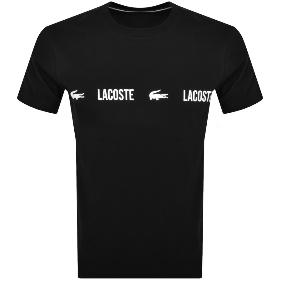 Image number 1 for Lacoste Lounge Logo T Shirt Black