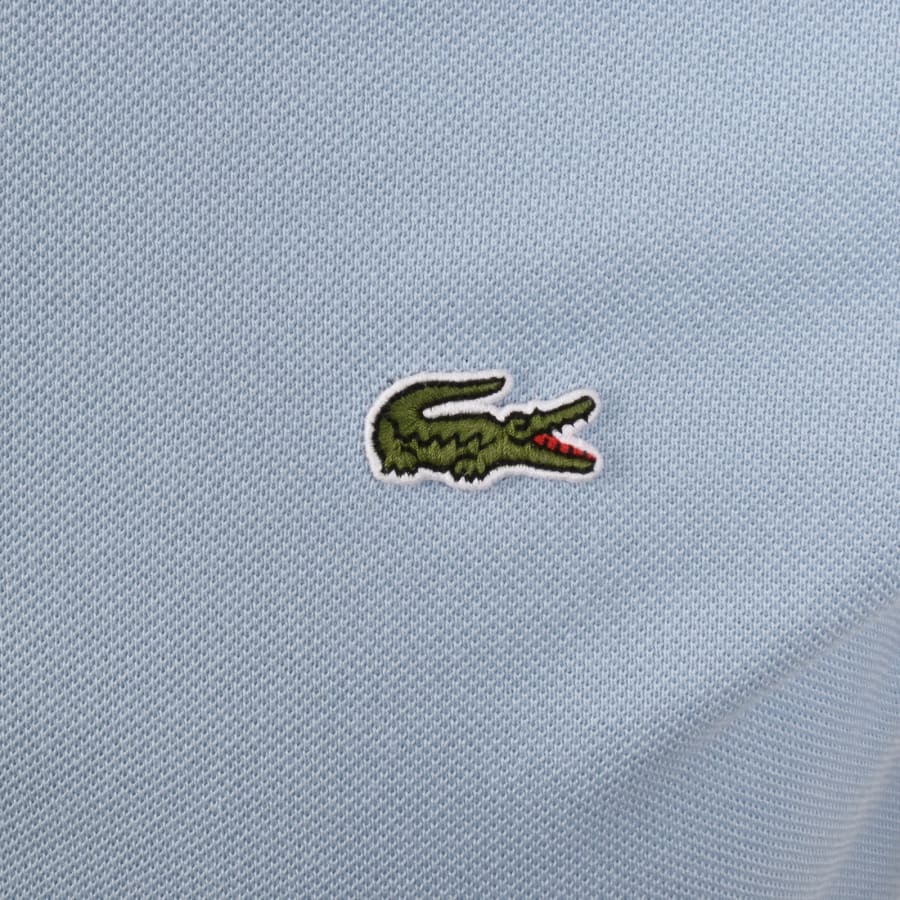 Image number 3 for Lacoste Tipped Polo T Shirt Blue