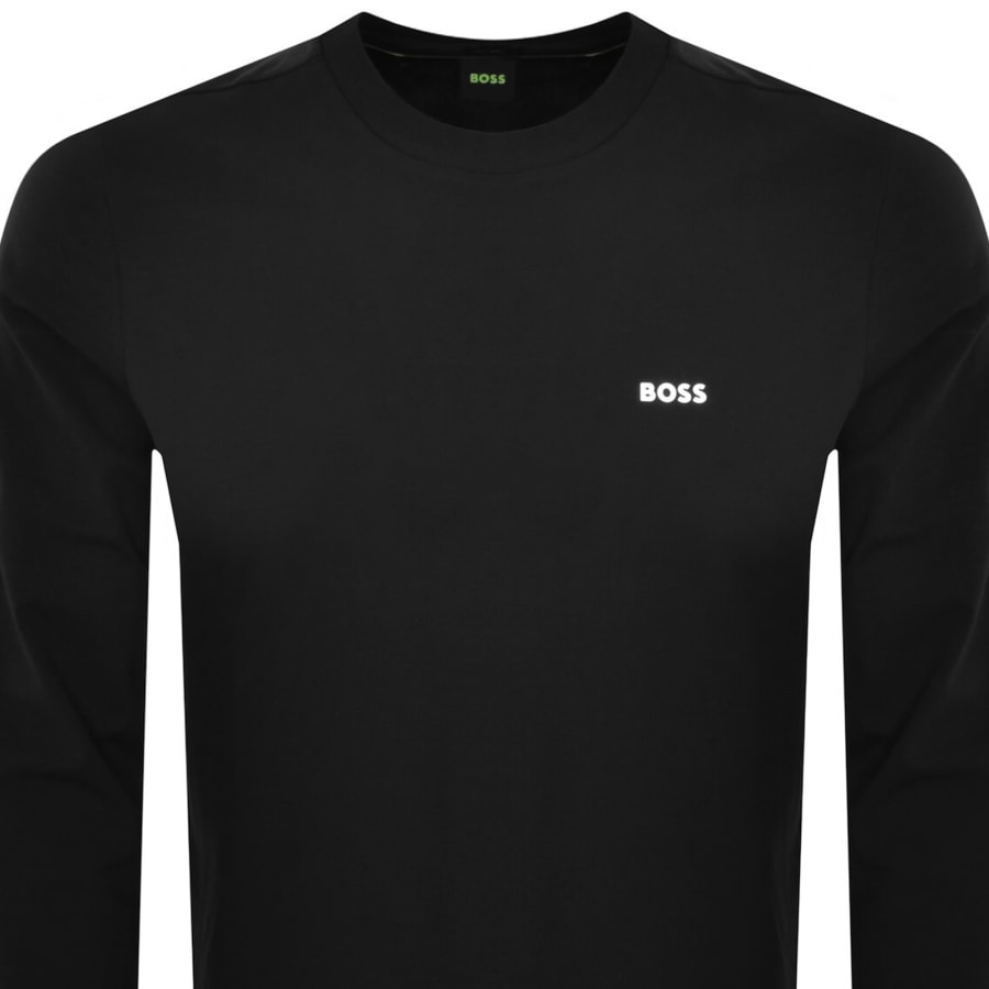 Image number 2 for BOSS Long Sleeved T Shirt Black