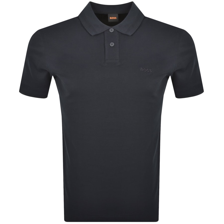 Image number 1 for BOSS Pe Interlock Polo T Shirt Navy