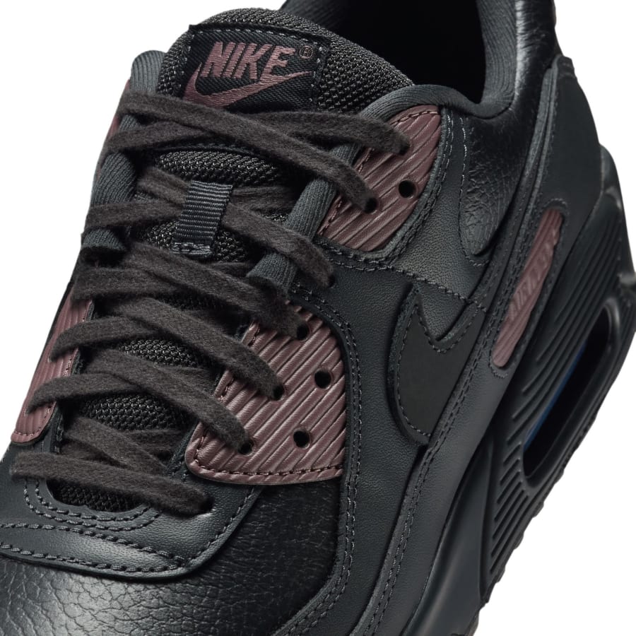 Image number 5 for Nike Air Max 90 Premium Trainers Black