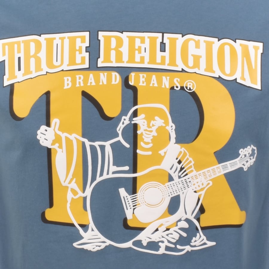 Image number 3 for True Religion Big Buddha T Shirt Blue