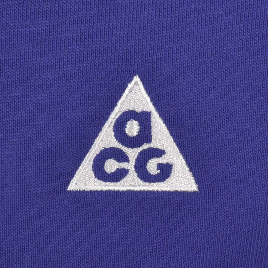 Image number 2 for Nike ACG Tuff Fleece Hoodie Blue
