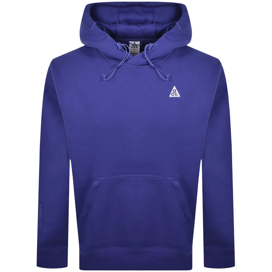 Image number 1 for Nike ACG Tuff Fleece Hoodie Blue