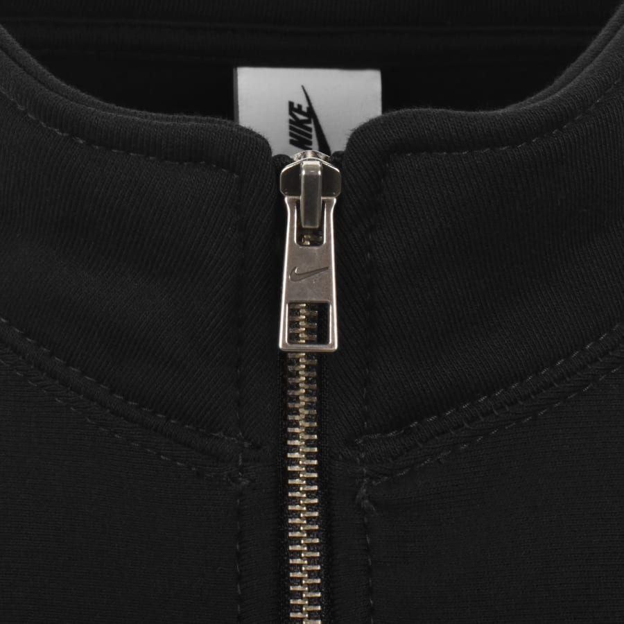 Image number 4 for Nike Brushed Quarter Zip Black