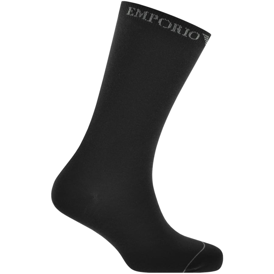 Image number 2 for Emporio Armani 3 Pack Socks Black