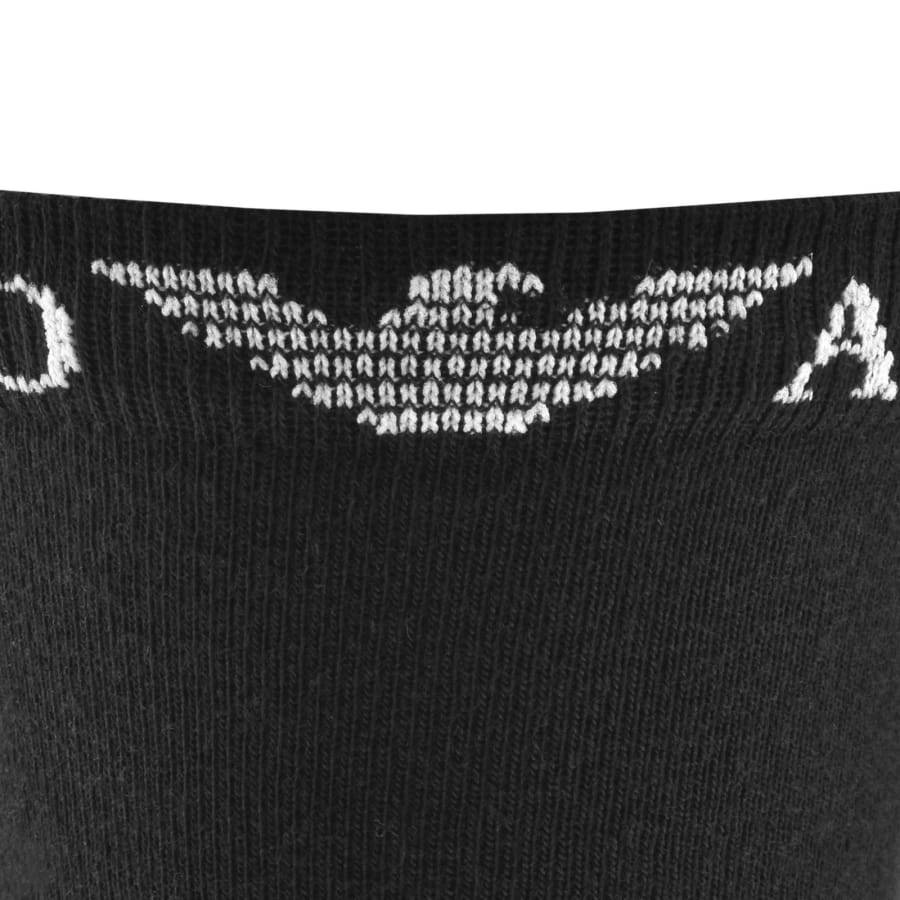 Image number 5 for Emporio Armani 3 Pack Socks Black