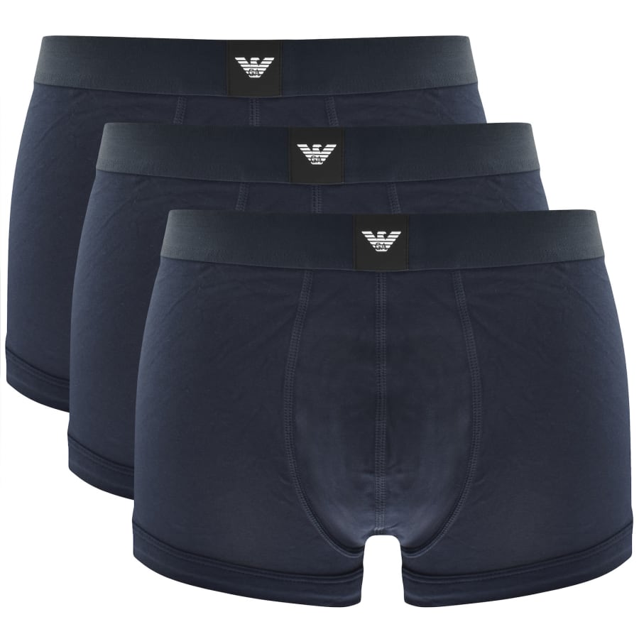 Image number 1 for Emporio Armani Underwear 3 Pack Boxer Trunks