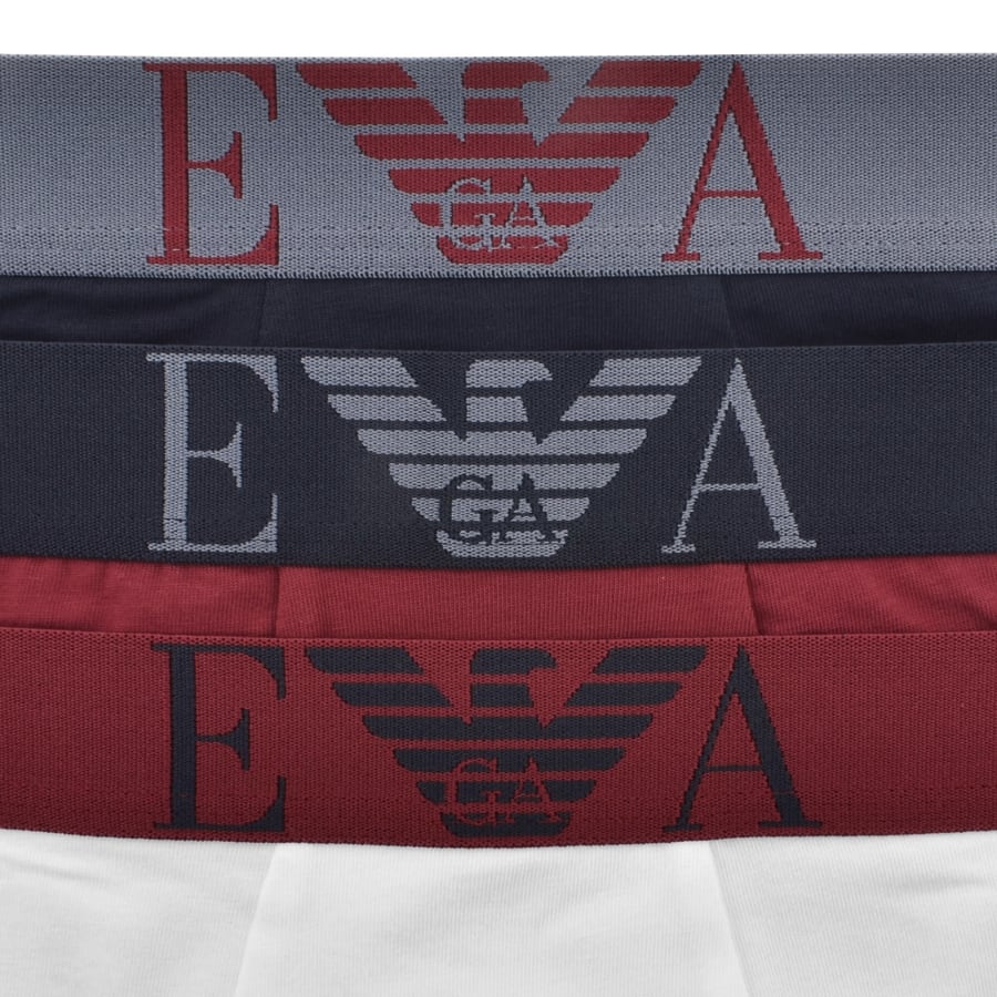 Image number 5 for Emporio Armani Underwear 3 Pack Boxer Trunks