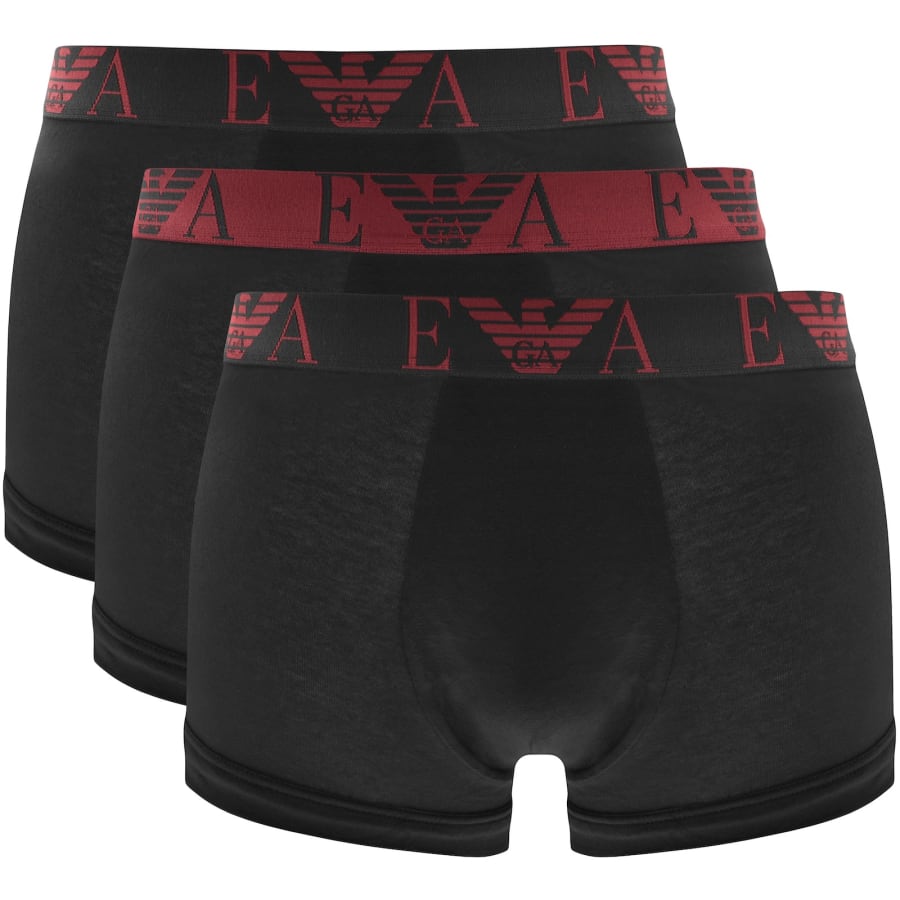 Image number 1 for Emporio Armani Underwear 3 Pack Boxer Trunks