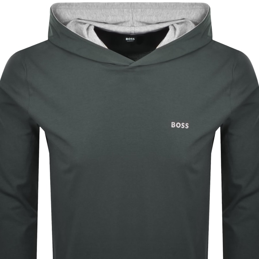 Image number 3 for BOSS Mix And Match Hooded Tracksuit Khaki