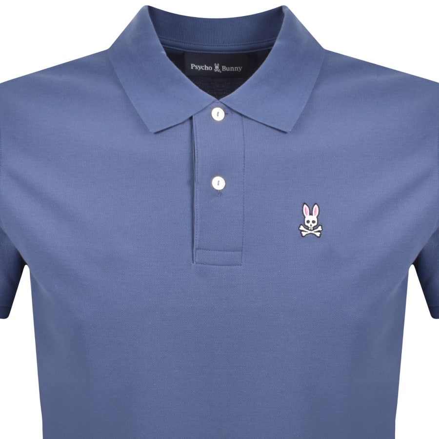 Image number 2 for Psycho Bunny Classic Polo T Shirt Blue